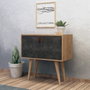 Hanah Home Consola Dencia en Roble y Gris Oscuro